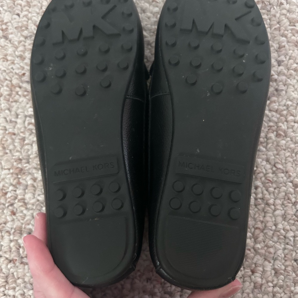 Michael Michael Kors Black Leather Bow Loafers - Picture 7 of 7